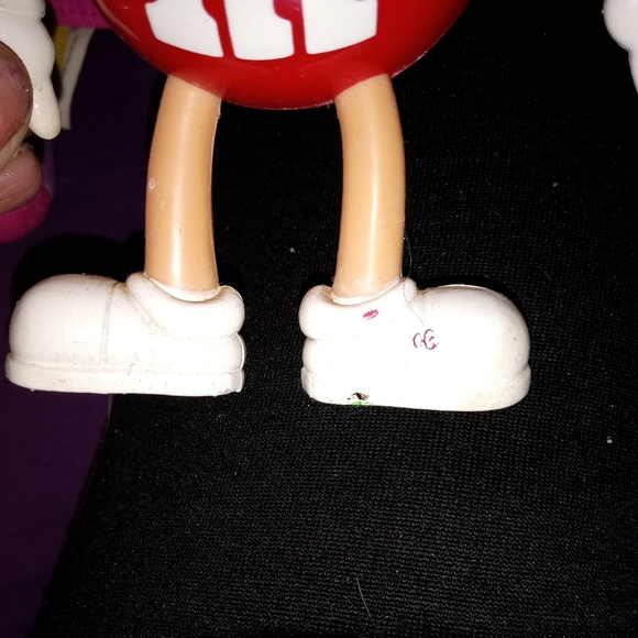 Red M&M Figure Toy Doll with Bendable Arms and Legs - 1990's - Picture 7 of 7